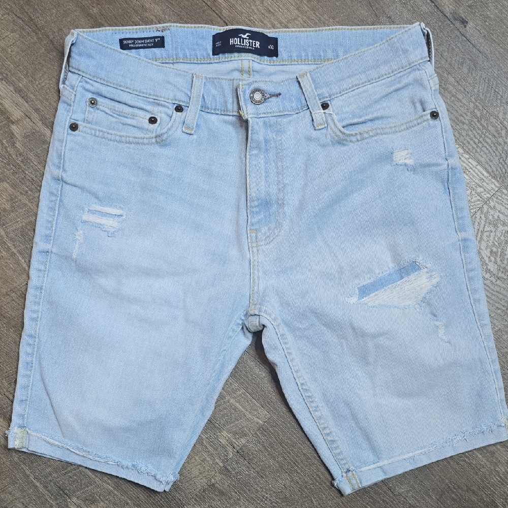 Hollister Light Blue Jean Shorts